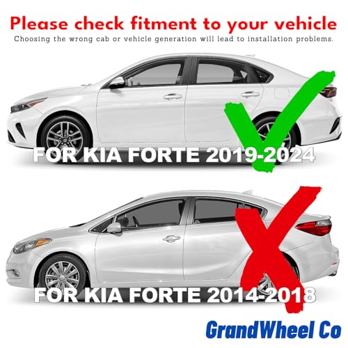Window Deflectors Smoke Tinted in (For Forte 19-24)