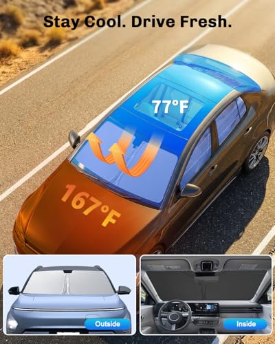 for 2024 2025 2026 Hyundai Kona [Gas] Windshield Sunshade for 2024 (2024 2025 2026 Kona)