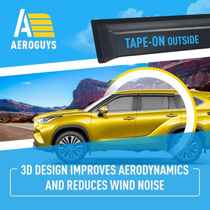 Extra Durable Window Deflectors Tape (For Toyota Highlander 20-26)