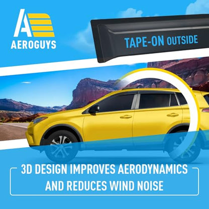 Extra Durable Window Deflectors Tape (For Toyota RAV4 13-18)
