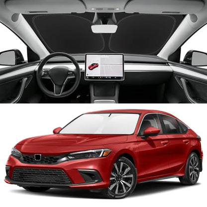 Custom Fit Windshield Sun Shade for 2022 (for Honda Civic 2022-2026)
