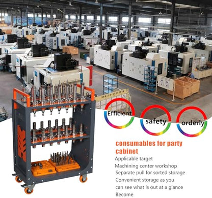 BT50 CNC Tool Holder Transfer Cart (CAT/BT50-20CAP)