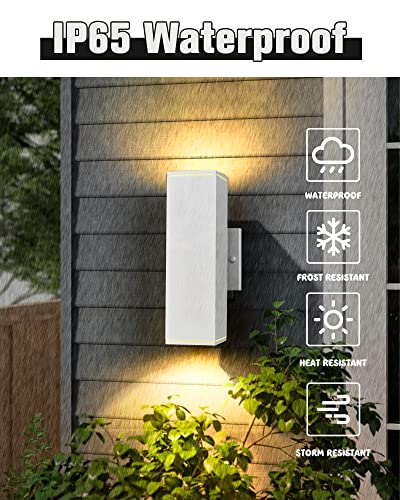 Modern Outdoor Wall Light (White 1PK)
