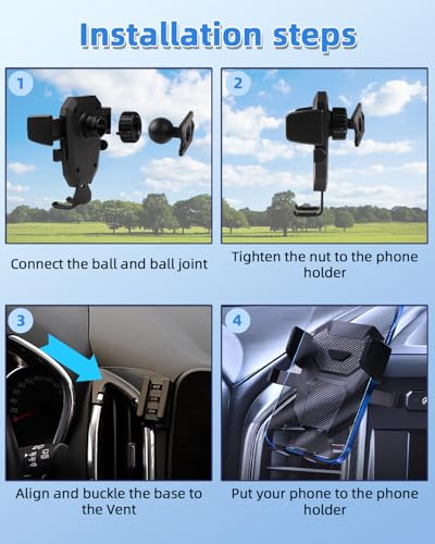 Car Phone Mount for Chevy Equinox 2018 (Equinox 2018-2023 / Auto Lock)