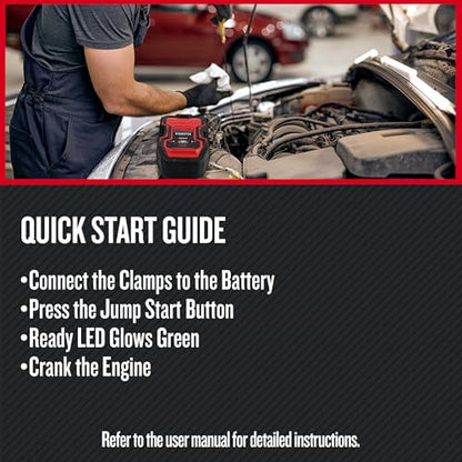 Portable Car Battery Jump Starter & Power Bank (1500 Amp)