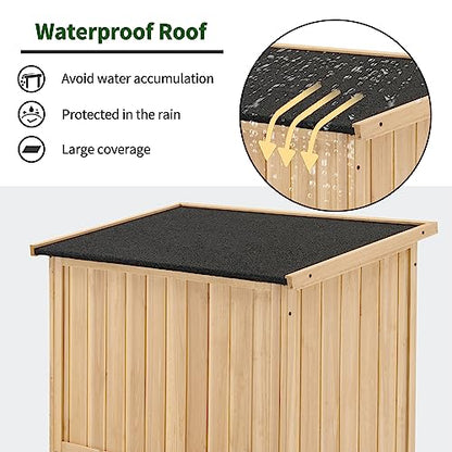 Outdoor Storage Cabinet (Natural / Medium)