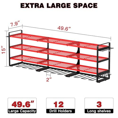 Power Tool Organizer Wall Mount (Red)