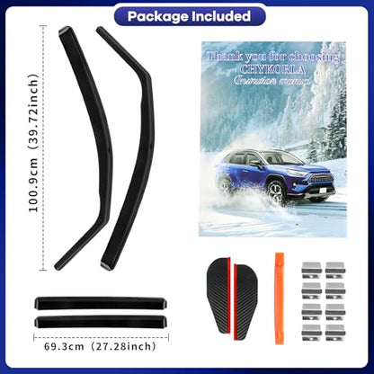 in Channel Rain Guards Fit for Honda Pilot 2016 (For 2019-2025 Passport)