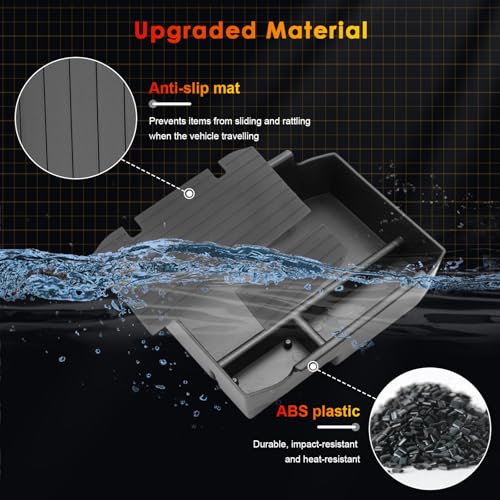 Updated) for 2026 Subaru Outback Center Console Organizer Tray for 2026 Outback Armrest Box Secondary Storage Box Insert Compartment Subaru Outback Accessories