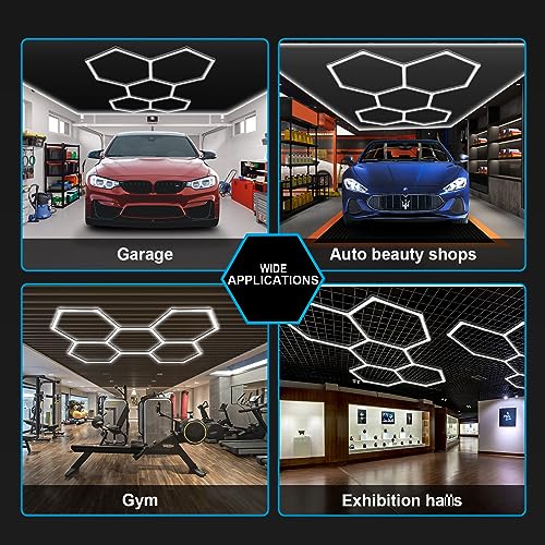 Hexagon Garage Lights (5 HEX without Border)