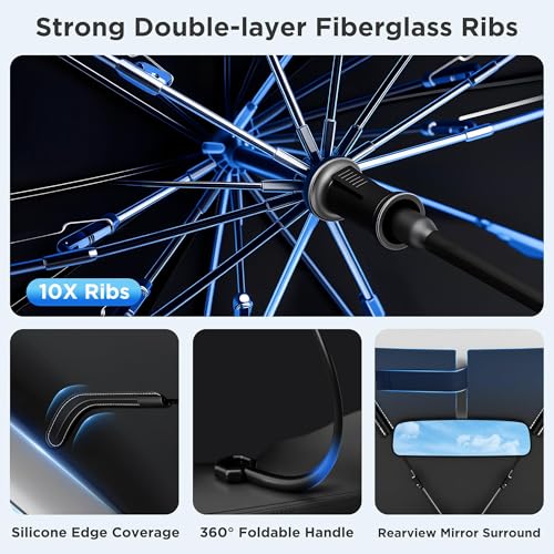 2026 Upgraded Windshield Sun Shade Umbrella [7 (M-57x31IN)