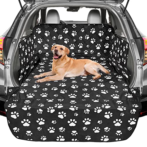 SUV Cargo Liner for Dogs (Paw / Large Extended (With Flaps) 93")