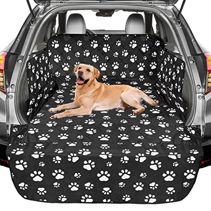 SUV Cargo Liner for Dogs (Paw / Large Extended (With Flaps) 93")
