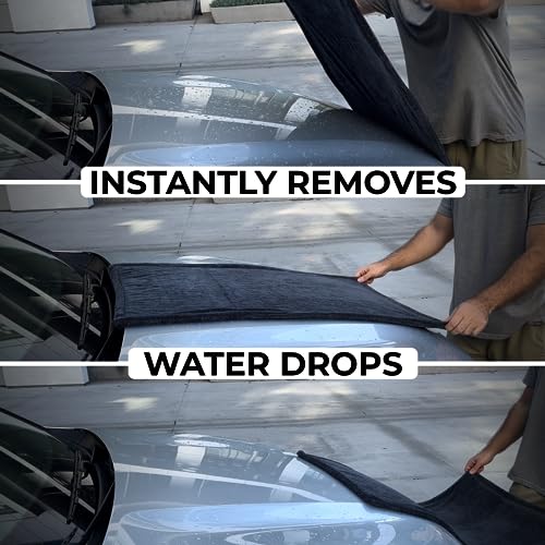 Premium Large Car Drying Towel 20"x26" (Gray)