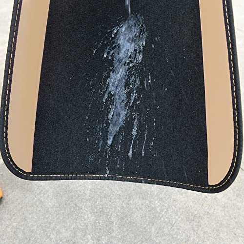 Waterproof Universal Fit Car Floor Mats (Beige)
