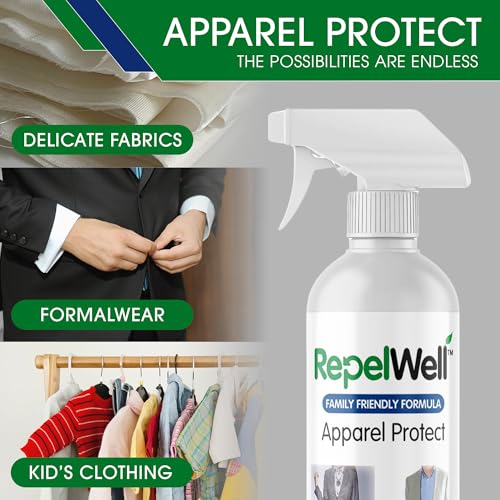 Non Toxic Fabric Protector Spray for Clothing & Apparel (Apparel Protect 12oz)