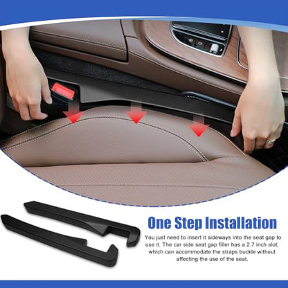 2PCS Car Seat Gap Filler (Black)