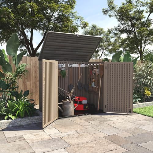 Storage Shed Weather Resistance (coffee / Extra Large-48 cu ft)