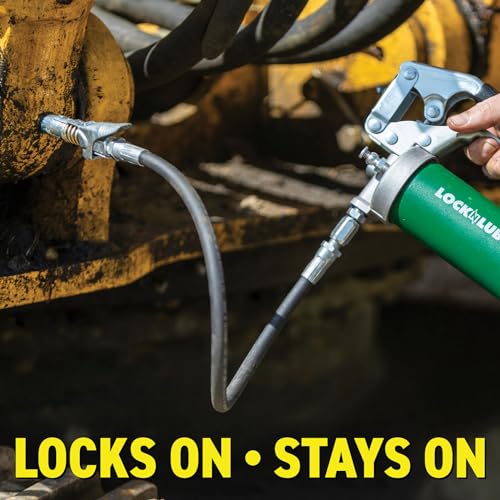 Locking Grease Gun Coupler (NPT With Spare Rebuild Kit)