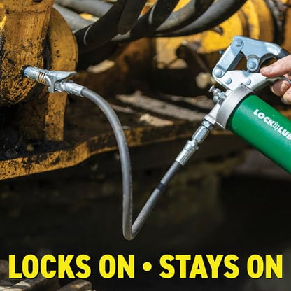 Locking Grease Gun Coupler (NPT With Spare Rebuild Kit)