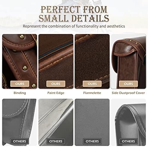 Motorcycle Saddle Bags (25L-Brown1)