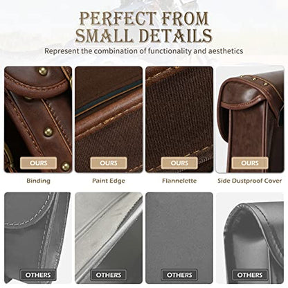 Motorcycle Saddle Bags (25L-Brown1)