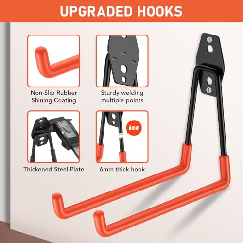 Garage Hooks Anti (32 Pack Orange)