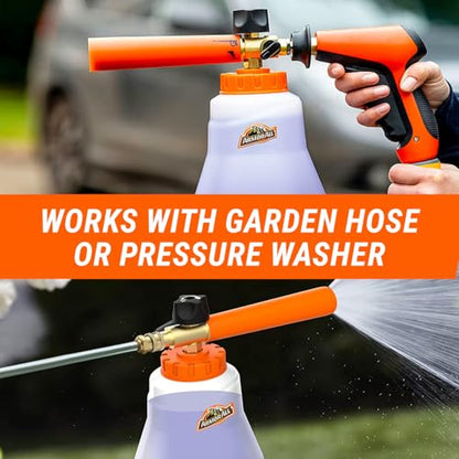 2-in-1 Foam Cannon Kit for Garden Hoses and Power Washers (1 Count (Pack of 1) / Foam Cannon (1 pack))