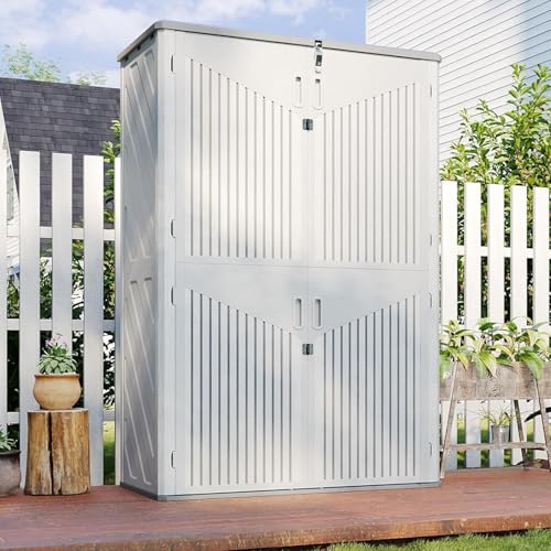 Outdoor Storage Shed (White / 64 Cu.Ft)