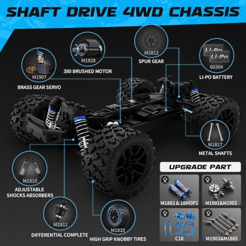 18859 1 18 Scale All Terrain RC Car (Green-black)