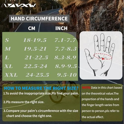 High Protection Motorcycle Gloves for Men (Small / Green)