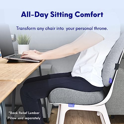 Patented Pressure Relief Seat Cushion for Long Sitting Hours on Office (Wellness Green)