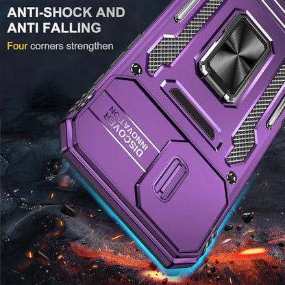 Heavy Duty Phone Case for 16 PlusCase with Camera Cover (iPhone 16 Plus 【6.7 inch】 / Purple)