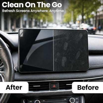Car Screen Cleaner Spray and Wipe (Blue & Cream)