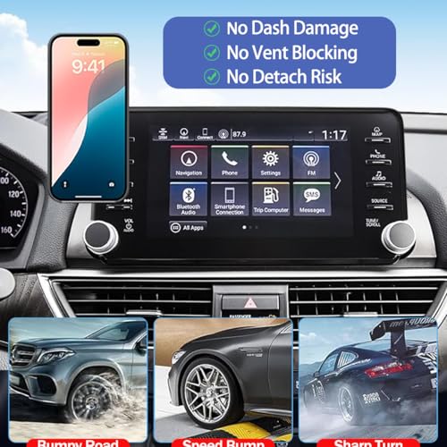 Magnetic Phone Holder for Honda Accord 2018 2019 2020 2021 2022 [10th Gen 8 (for Honda Accord 8-inch Screen)