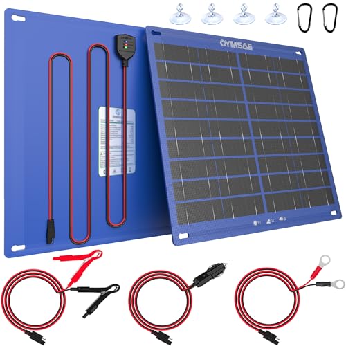 30W 12V Portable Waterproof Solar Panel Trickle Charger & Maintainer (30W)