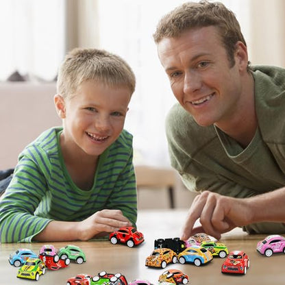 30 Mini Pull Back Cars for Kids Classroom Treasure Box Prizes