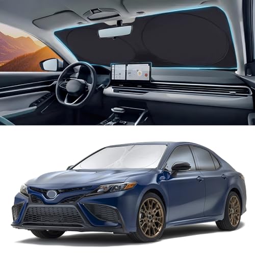Windshield Sun Shades Custom Fit for Toyota Camry 2007 (Fit for Toyota Camry 2007-2017)