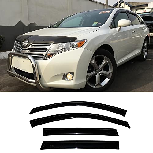 Window Visors Rain Guards for 2009 (2009-2016 Toyota Venza)