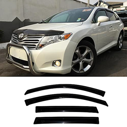 Window Visors Rain Guards for 2009 (2009-2016 Toyota Venza)