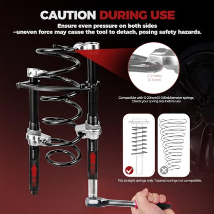 2 Piece Coil Spring Compressor Tool (2,645 lb – 2-Piece External)