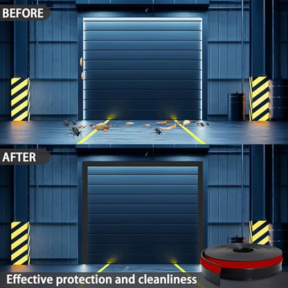 Garage Door Top and Sides Seal Strip (32.8 FT / Black)