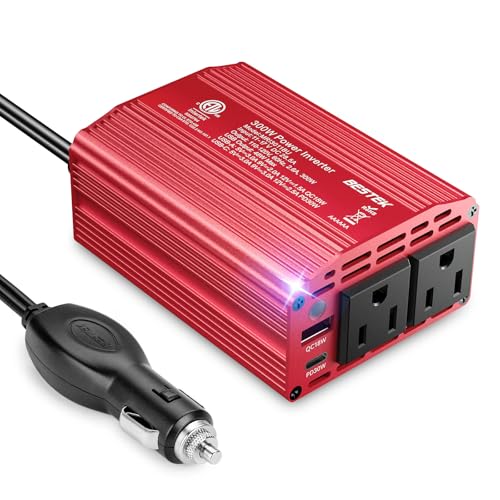 300W Car Power Inverter (Red)