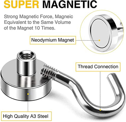 Magnetic Hooks 100pcs 30lbs Cruise Essentials 2026 Magnet Hook
