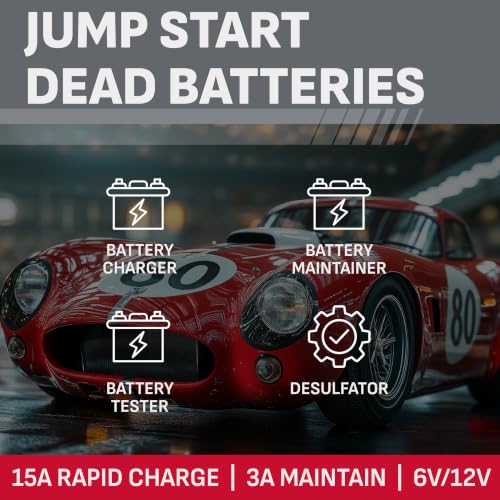 Car Battery Charger 12V (Battery Charger and Maintainer)