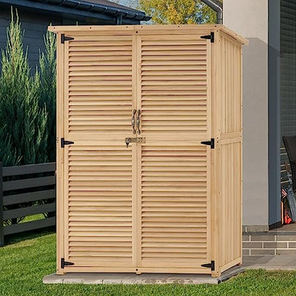 Outdoor Storage Cabinet (Natural / Large)