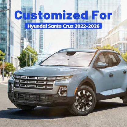 Car Windshield Sun Shade Umbrella for Hyundai Santa Cruz 2022 (For Hyundai Santa Cruz 2022-2026)