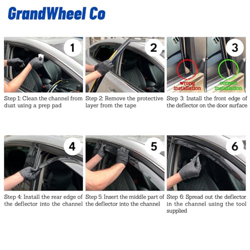 Window Deflectors Smoke Tinted in (For Murano 15-24)