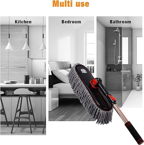Car Duster Exterior with Extendable Handle (Gray)