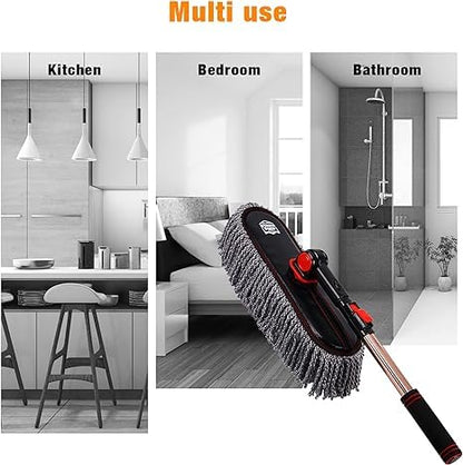 Car Duster Exterior with Extendable Handle (Gray)